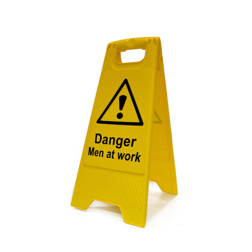 'Danger Men At Work', Heavy Duty A Board (620mm x 200mm)