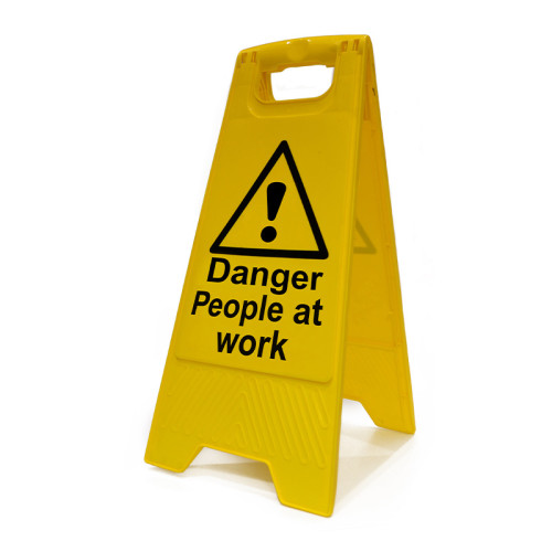 Danger People At Work', Heavy Duty A Board (620mm x 200mm)