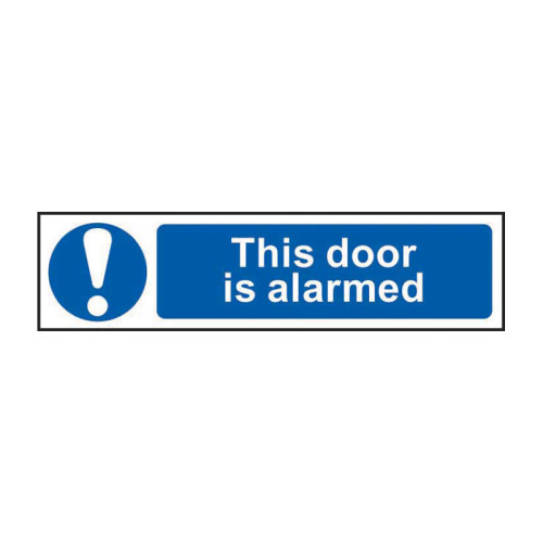 This door is alarmed - Self Adhesive PP (200 x 50mm)