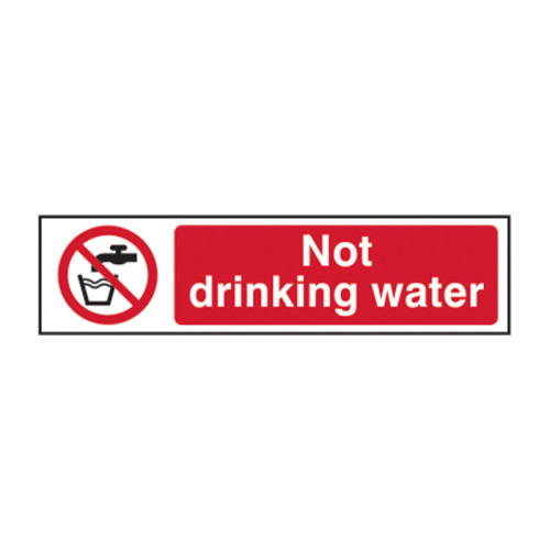 Not drinking water - 1.2mm Recyclable PP (200 x 50mm)