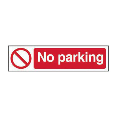 Sign/Sticker - No parking - Self Adhesive PP (200 x 50mm)