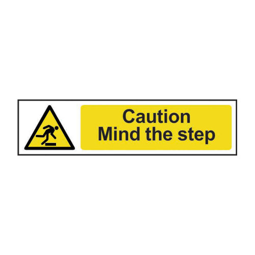 Caution Mind the step - Self Adhesive PP (200 x 50mm)