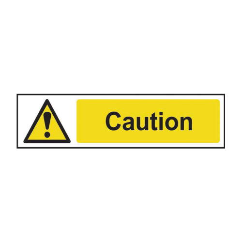 Caution - 1.2mm Recyclable PP (200 x 50mm)