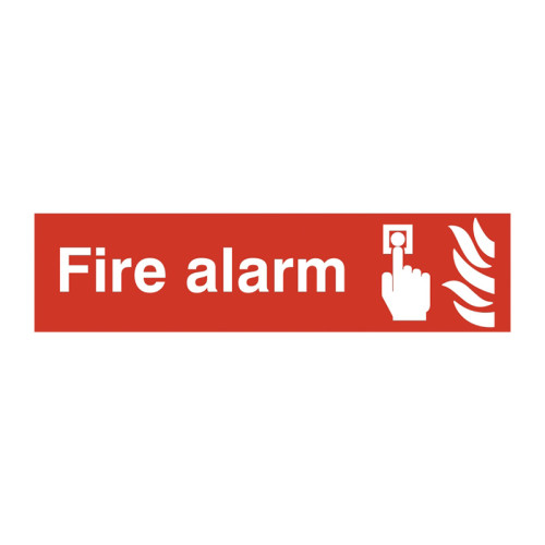 Fire alarm - Self Adhesive PP (200 x 50mm)