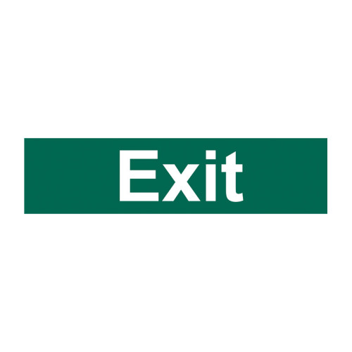 Exit (text only) - 1.2mm Recyclable PP (200 x 50mm)