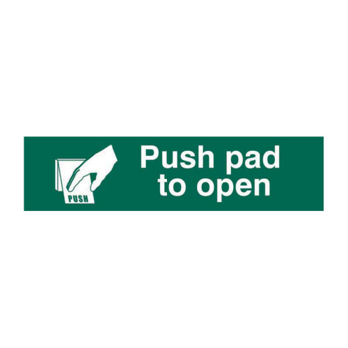 Push pad to open - 1.2mm Recyclable PP (200 x 50mm)