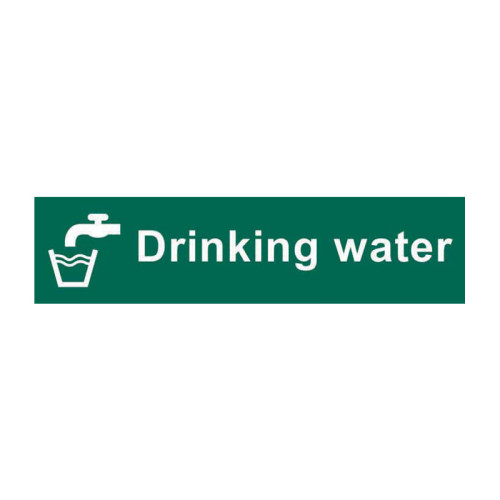 Drinking water - Self Adhesive PP (200 x 50mm)