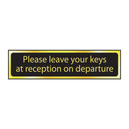 Please leave your keys ... - POL (200 x 50mm) 6417