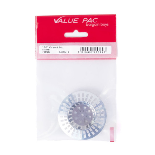 1 1/2" Chromed Sink Strainer