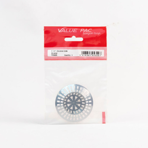 1 1/2" Chromed Sink Strainer