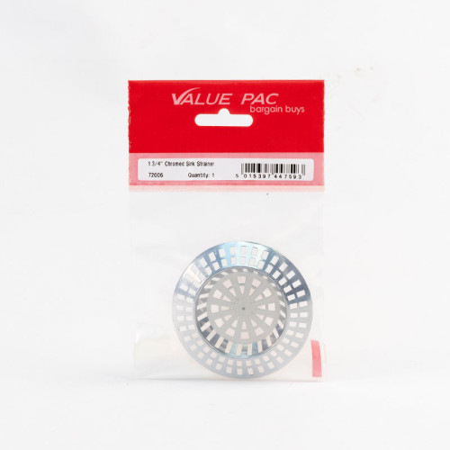 1 3/4" Chromed Sink Strainer