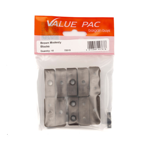 Brown Modesty Block (Pack of 10)