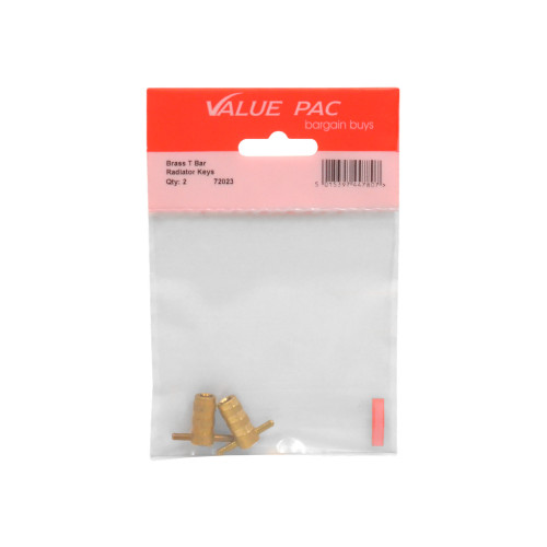 Brass T Bar Style Radiator Keys 2pk