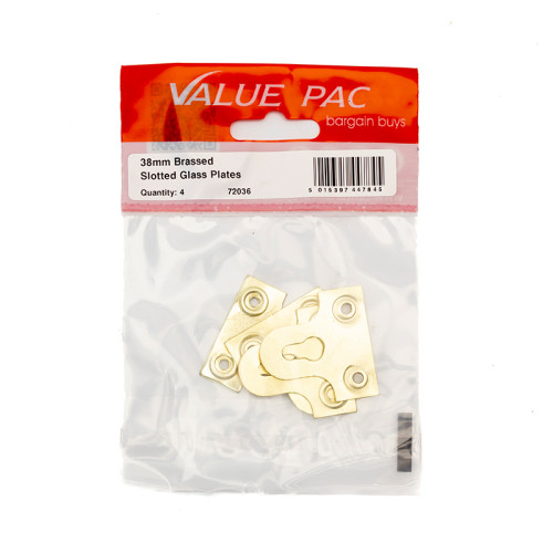 38mm EB Slotted Glass Plate (Pack of 4)