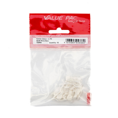 Curtain Gliders To Fit Swish Nova Delux (Pack of 10)