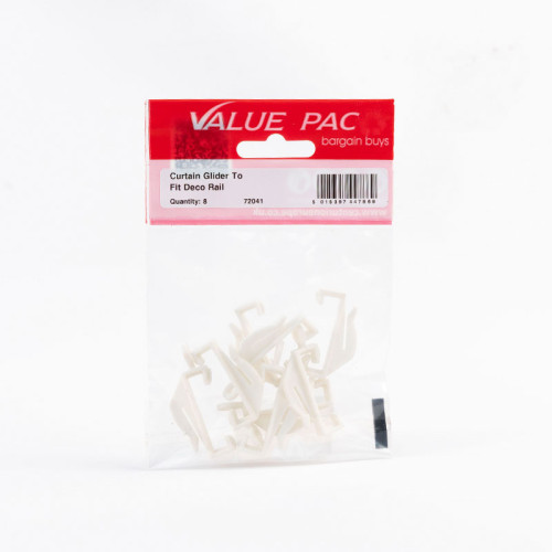 Curtain Glider to fit Deco Rail (Pack of 8)