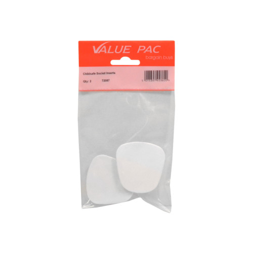 White Plastic Childsafe Socket Insert