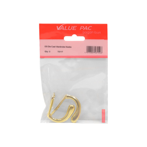 EB Die Cast Wardrobe Hook