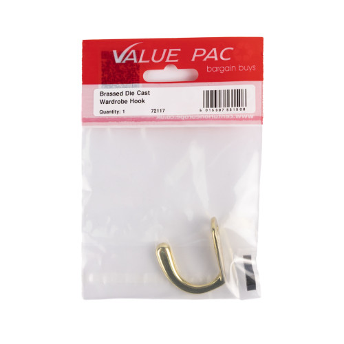 EB Die Cast Wardrobe Hook