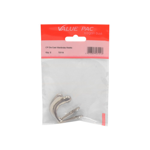 CP Die Cast Wardrobe Hook