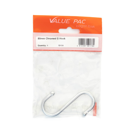 80mm Chromed Kitchen S Hook