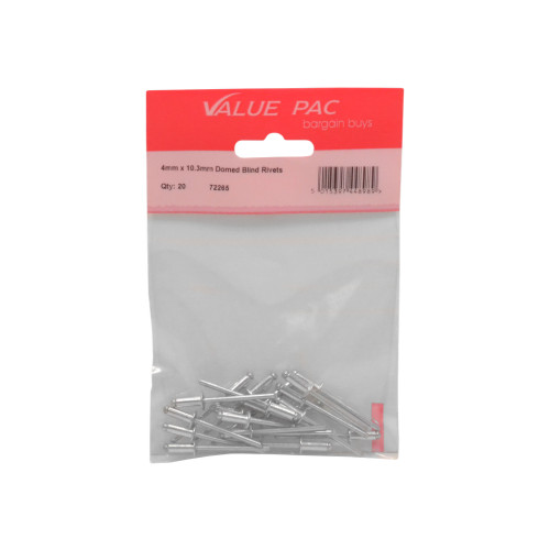 4mm x 10.3mm Domed Blind Rivets
