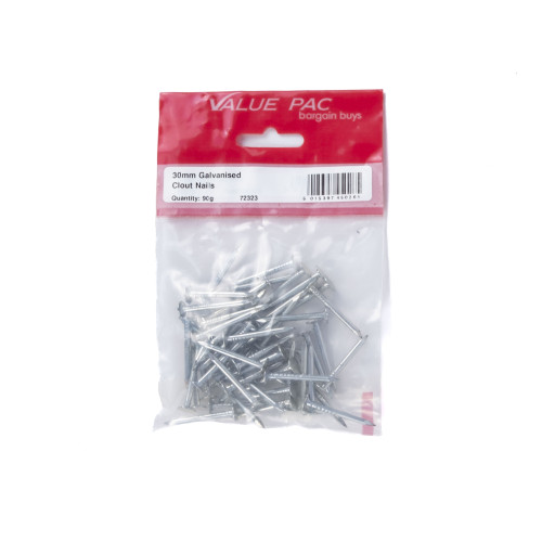 30 x 3mm ELH Galv Clout Nail (90g Pack)