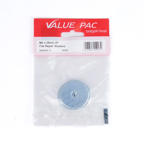 M6 x 38mm ZP Flat Repair Washers