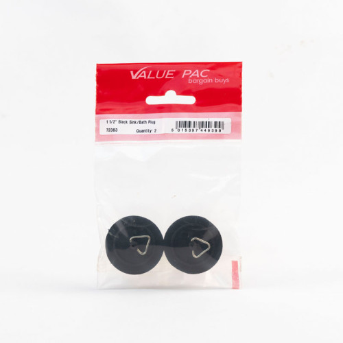 1 1/2" Black Sink/Bath Plug