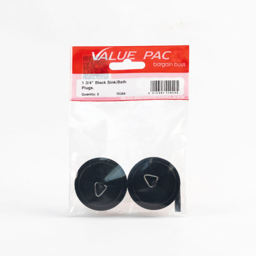 1 3/4" Black Sink/Bath Plug