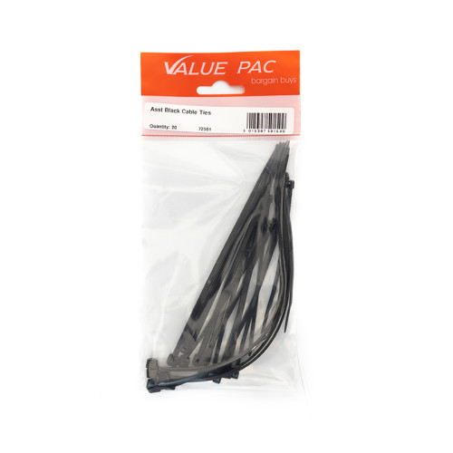 Assorted Black Cable Ties
