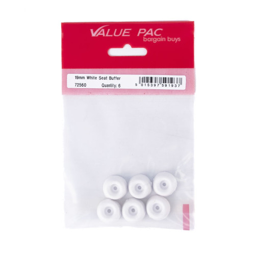 19mm White Seat Buffer