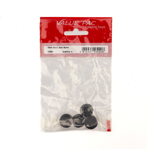 19mm Black Seat Buffer (Pack of 4)