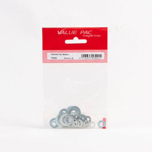 Assorted Flat Washers 40pk