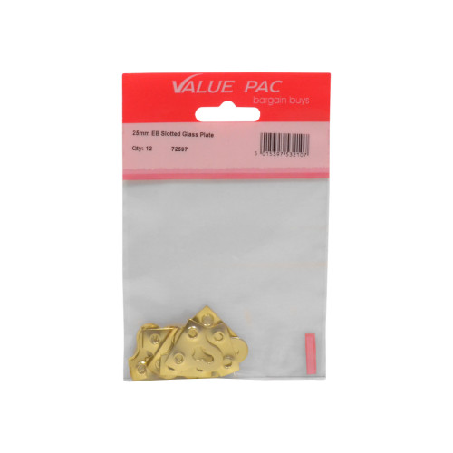 25mm EB Slotted Glass Plate (Pack of 8)