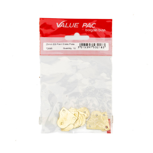 25mm EB Plain Glass Plate 10pk