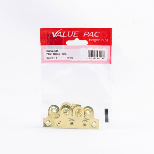 32mm EB Plain Glass Plate 6pk
