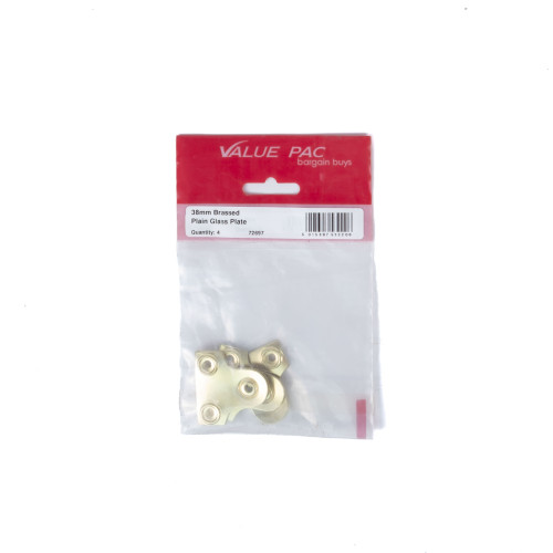 38mm EB Plain Glass Plate (Pack of 4)