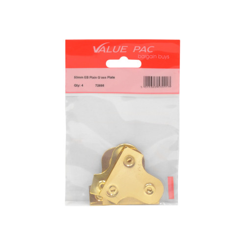 50mm EB Plain Glass Plate 4pk
