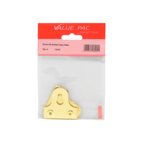 50mm EB Slotted Glass Plate 4pk