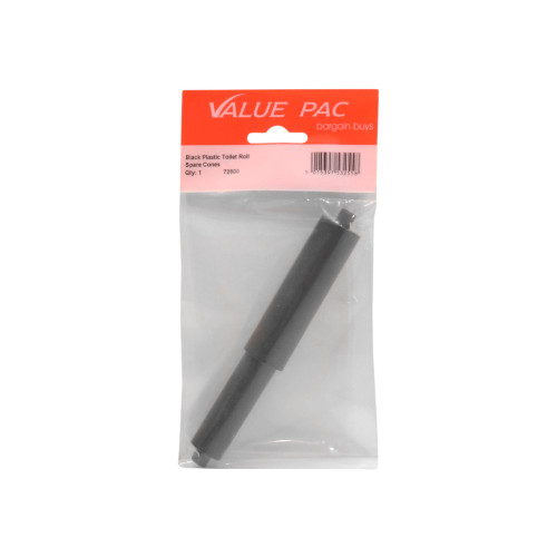 Black Plastic Toilet Roll Spare Cones