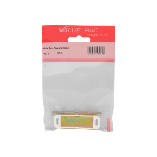 White Twin Magnetic Catch