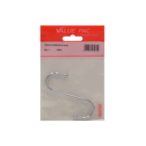 100mm CP Ball End S Hook