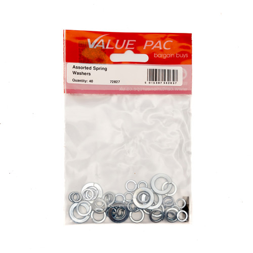 Assorted Spring Washers (Pack of 40)