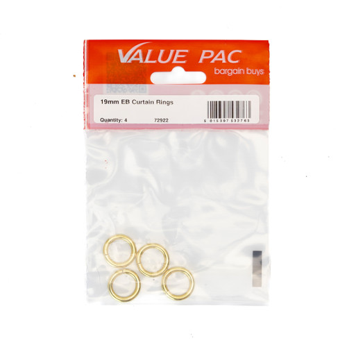 19mm EB Curtain Rings (Pack of 4)