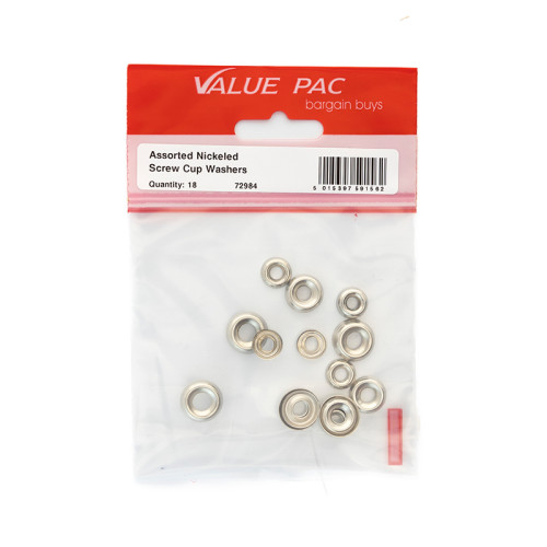 Centurion Assorted NP Screw Cup Washers