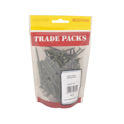 Timber Decking Screws, Green, 60mm x 4.5mm