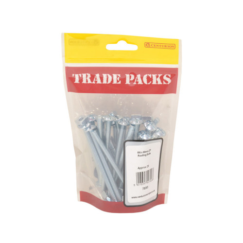 Roofing Bolts, ZP, M6 x 80mm 