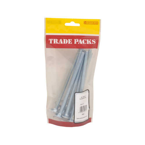 Carriage Bolts & Nuts Small, ZP, M8 x 150mm 