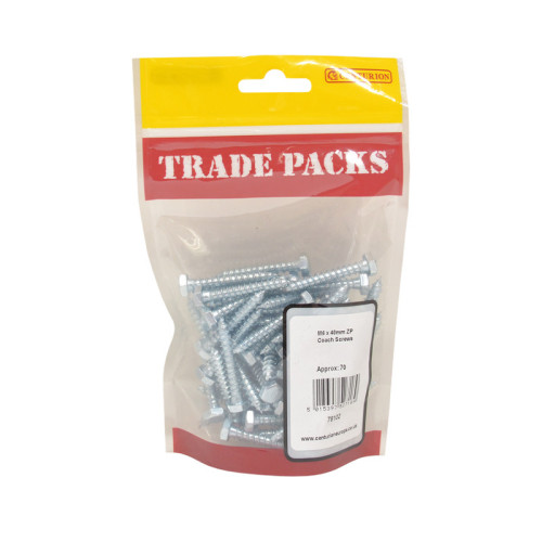 Coach Screws, ZP, M6 x 40mm